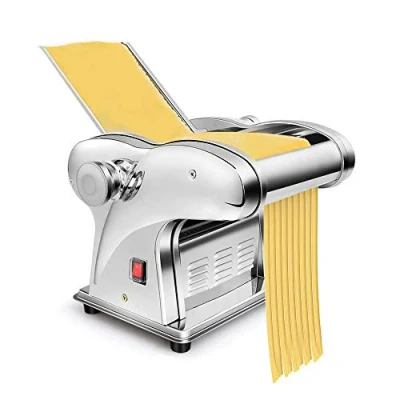 Image of Electric Noodle Maker Machine Multifunction Pasta for Dumpling Wonton Wrapper. Automatic Fresh with Dough Roller Cutting Machine, 135W.