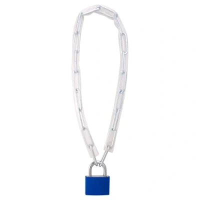 Image of Sterling 460 APL 60cm 4mm Security Chain &amp; Aluminium Padlock, Black