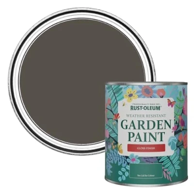 Image of Rust Oleum Brown Mould Resistant Garden Paint in Gloss Finish Fallow 750ml