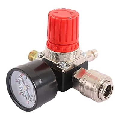 Image of Air Compressor Pressure Regulator Pneumatic 1/4 &quot;, Control Valve with 180psi 12bar Connection (Four Way Valve)