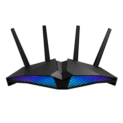 Image of Asus RT AX82U Gaming Router (Ai Mesh WLAN System, Aura RGB, WiFi 6 AX5400, Engine, Gigabit, 1.5 GHz TC CPU, AiProtection, USB 3.2)
