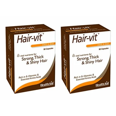 Image of HealthAid Hair VIT Pack of 2 x 90 Capsules (180 Capsules)