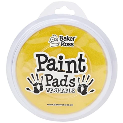 Image of Baker Ross EV940 Yellow Giant Pad for Kids Finger Painting Arts and Crafts Projects, 1 Count (Pack of 1)