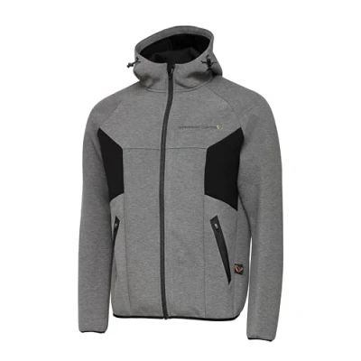 Image of Savage Gear Tec Foam zip Hoodie Dark Grey Melange XXL Fishing jacket
