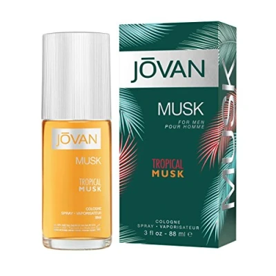 Image of Jovan Tropical Musk Cologne for Men, Multicolor, Aromatic, 88 ml (Pack of 1)