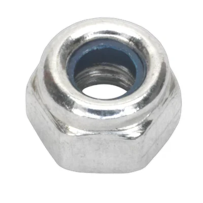 Image of Sealey Nylon Locknut M4 Zinc Pack of 100