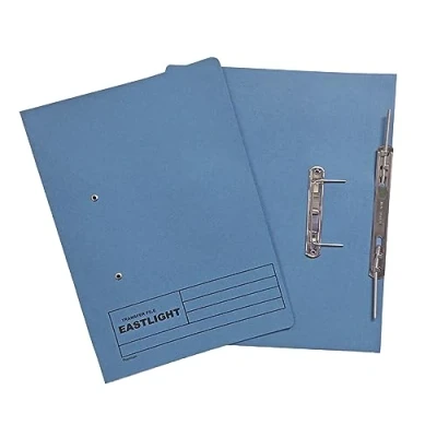 Image of Eastlight Transfer Spring File, 38mm Foolscap, Colour Blue, Box 25 (Colours May Vary)