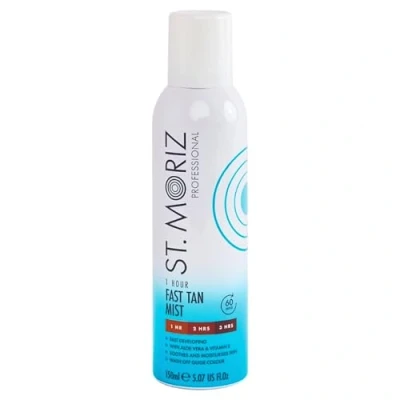 Image of St Moriz Professional Instant 1 Hour Fast Tan Mist With Aloe Vera &amp; Vitamin E Develops in 3 Hours Express Vegan Fake Spray Body Dermatologically Tested Cruelty Free 150ml