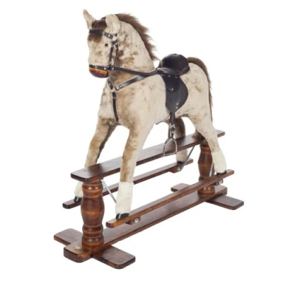 Image of MJmark STRAWBERRY ROAN LUXURIOUS VERY LARGE Rocking Horse SATURN PINTO from