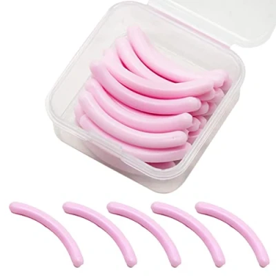 Image of Eyelash Curler Pads,Eyelash Refills Pads Silicone Replacement for Universal Curler,24 Piece(Pink)