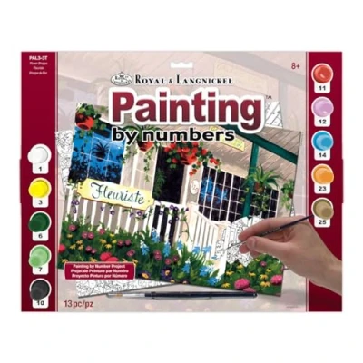 Image of Royal &amp; Langnickel PAL3 Flower Shoppe Painting by Numbers Kit