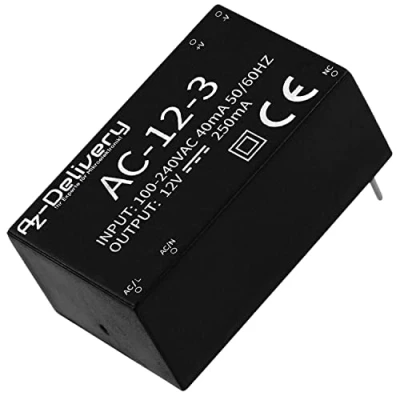 Image of AZDelivery 220V to 12V Mini Power Supply Module compatible with Raspberry Pi