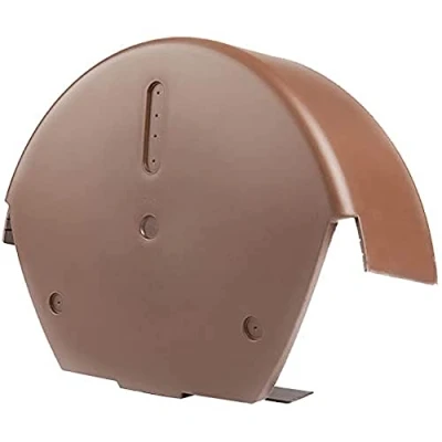Image of Timloc 99112 Brown Dry Fix Verge System for Profiled Roof Tiles Round Ridge Cap