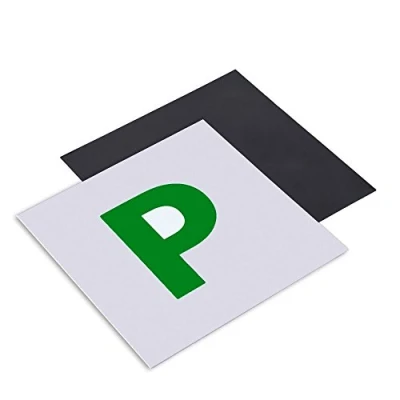 Image of Tech Traders ® 2 Pack Fully Magnetic P Plates Stickers for New Drivers