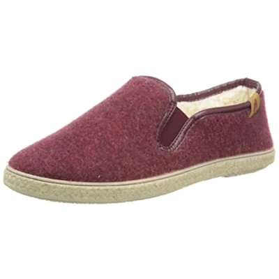 Image of Hush Puppies Women&#039;s Recycled Cosy Slipper, Burgundy, 7 UK