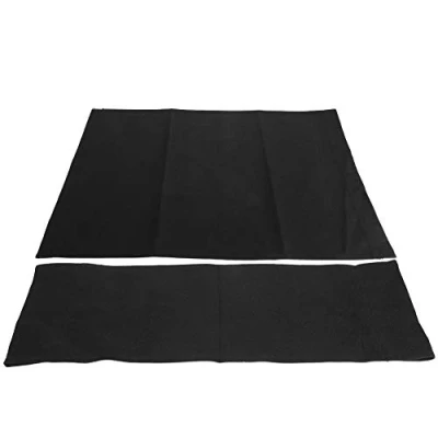 Image of Atyhao 2 Set Director Chair Canvas, Replacement Seat Cover Kit for Directors Chair, Canvas and Back Stool Protector(Black)