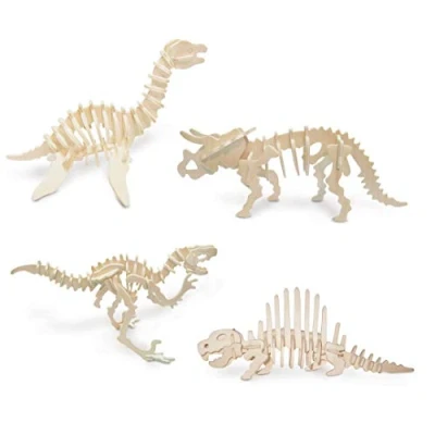 Image of Quay Dinosaur Set 3 Woodcraft Construction Kit FSC