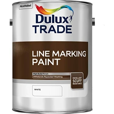 Image of Dulux Trade Line Marking Paint White 5L