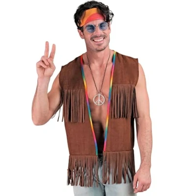Image of W WIDMANN MILANO Party Fashion 12171 Kostüm Hippie Costume, Brown, S M