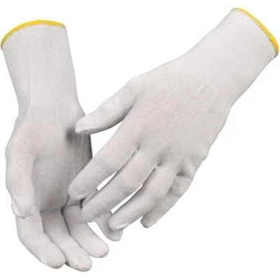Image of ABENA White Cotton Gloves Size 10 12 Pairs of Our Large Can Have Multiple Uses Like Painting Gloves, Decorators Jewelry and More.