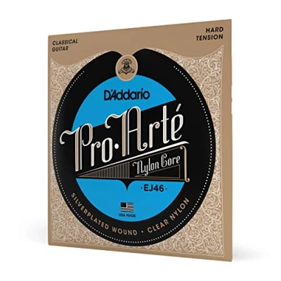 Image of D&#039;Addario Guitar Strings Pro Arte Classical EJ46 Nylon Silver Plated Wound, Core Hard Tension, Pack of 1