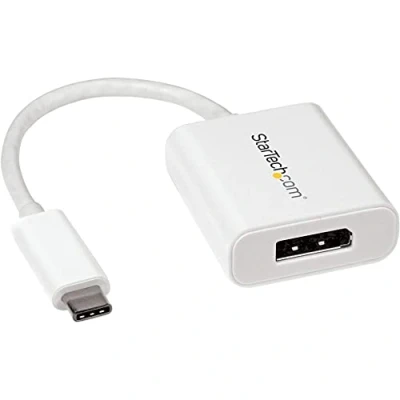 Image of StarTech.com USB C to DisplayPort Adapter 4K 60Hz White 3.1 Type Video (CDP2DPW)