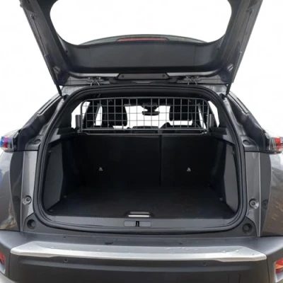 Image of Travall Dog Guard compatible with Peugeot 2008 (2019 Current) Vehicle Specific Boot Tailored Fit Luggage Pet Barrier Separator Heavy Duty Powder Coated Steel