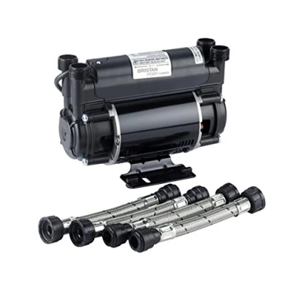 Image of Bristan ST PUMP20TN 2 Bar Twin Ended Shower Pump , Black