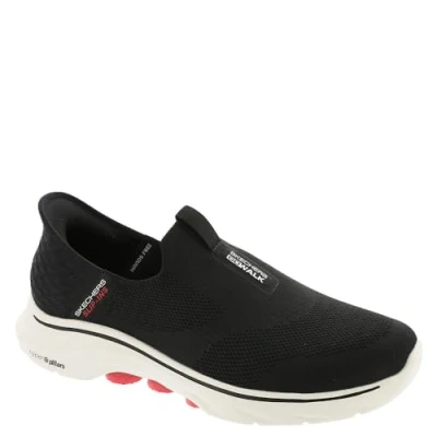 Image of Skechers Men&#039;s GO Walk 7 Easy ON 2 Sneaker, Black, 14 UK