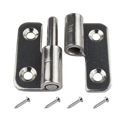 Image of 6Pcs 1.5&quot; Detachable Hinge, Small Slip Joint Flag Hinges, Lift Off Door 304 Stainless Steel, Left Handed
