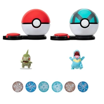 Image of Pokémon Surprise Game 2 Inch Axew with Poke Totodile Net Ball Plus Six Attack Discs