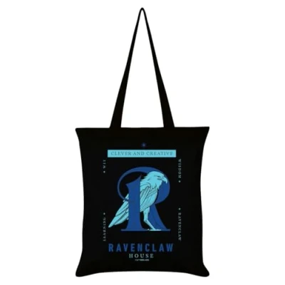 Image of Harry Potter Ravenclaw House Black Tote Bag