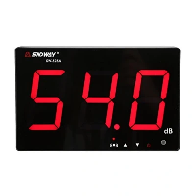 Image of Lazmin 9.6 Inch LCD Sound Level Meter, Digital Decibel Meter Audio Noise Measurement 30 130dB, Monitoring Tester with Alarm