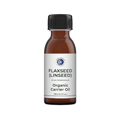Image of Mystic Moments Organic Flaxseed (Linseed) Carrier Oil 250ml Pure &amp; Natural Perfect For Hair, Face, Nails, Aromatherapy, Massage and Dilution Vegan GMO Free