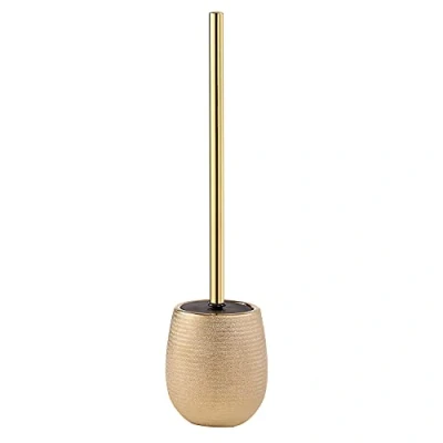 Image of Gedy G Astrid Gold Countertop, Dimensions 47 x 11.5 cm, Weight 0.65 kg, Ceramic Toilet Brush, Warranty Year 2, R&amp;D Design, Unica