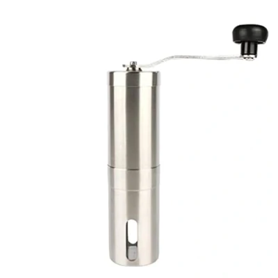 Image of Pepper Mills Grinders Salt Mill Upgraded Grinder With Extended Handle, Manual Portable Kitchen Coffee Grinders, Adjustable Particle Size (Blue : Onecolor