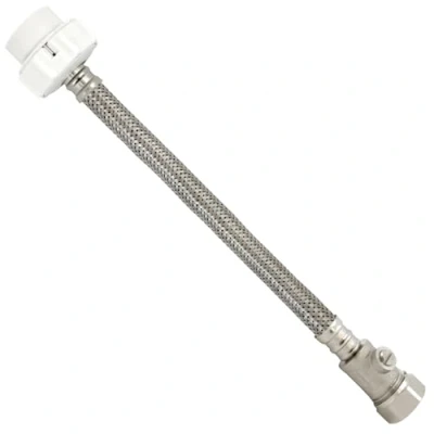 Image of Fluidmaster 1TF300UKCSV Click Seal 300mm c/w ISO Flexible Hose, Silver