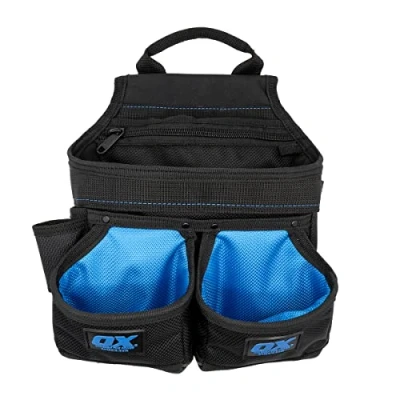 Image of OX TOOLS Pro Dynamic Nylon Framer Pouch with UV/Water Resistance 5 Pockets &amp; Pry Bar Loop