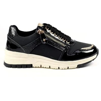Image of Ladies Sammy Black Trainer 6