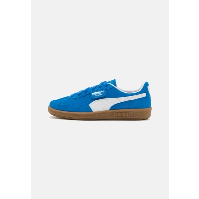 Image of Puma Palermo Unisex Trainers for kids, Size: 5.5, Hyperlink blue/white Suede