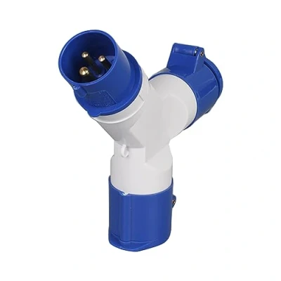 Image of Saiyana 16A Plug Socket Splitter Mains Electric Hook Up 240V Caravans Boats 2/3 Way Power Supply