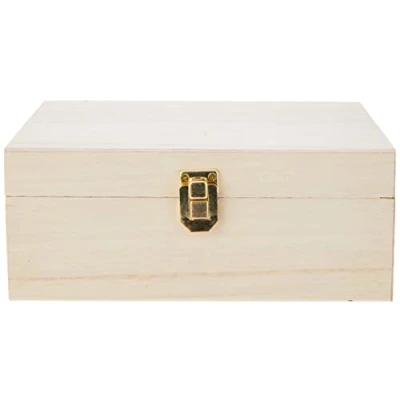 Image of Artemio 14001012 Wooden Tea Box 20 x 14 8 cm, Beige