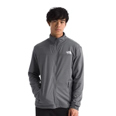 Image of THE NORTH FACE Men&#039;s Cap Rock Full Zip Fleece Jacket, Smoked Pearl, S