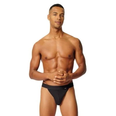 Image of Skiny Men&#039;s Retro Cotton Slip, Black, XXL