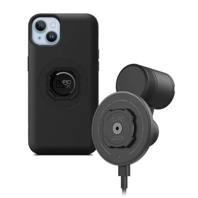 Image of Quad Lock Vent Car Phone Holder Kit with MAG Wireless Charging Head V2 and Case for iPhone 14 Plus