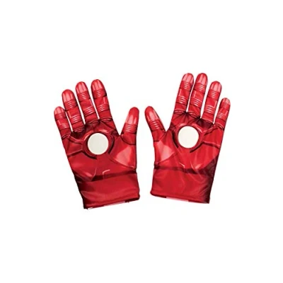 Image of Rubie&#039;s Official Marvel Avengers Assemble Iron Man Child Gloves, One Size, Red Halloween