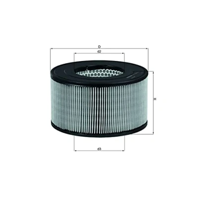 Image of 177005B080, 1780154160, 1780154180 Air Filter MAHLE ORIGINAL LX 1139 121,0mm 214,0mm Insert TOYOTA: HILUX 6 Pick up