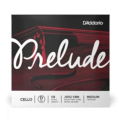 Image of D&#039;Addario Prelude 1/8 Scale Medium Tension Single D String for Cello