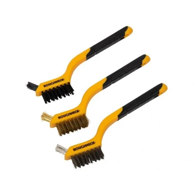 Image of Roughneck Mini Wire Brush Set 3 Piece ROU52005