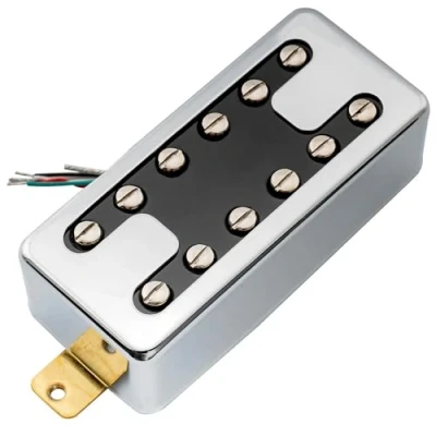 Image of Artec MVH6A Alnico 5 Neo Traditional H Filtertron Style Humbucker Electric Guitar Bridge Pickup 6K, Chrome
